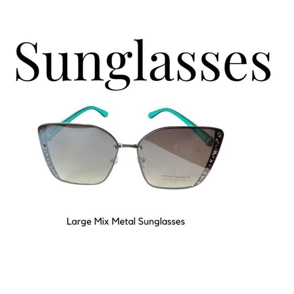 New Fashion Sunglasses Large Frames, Light Weight, Mixed Metal - Picture 1 of 6
